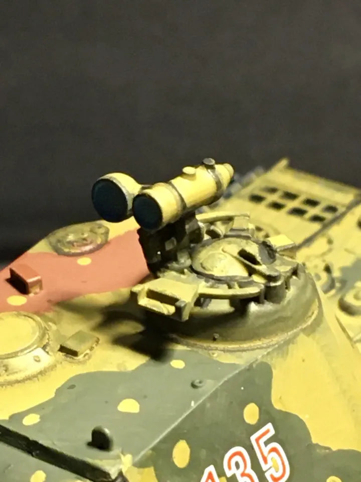WW2 German Panther Ausf G with Night Vision MG. Painted Resin Model