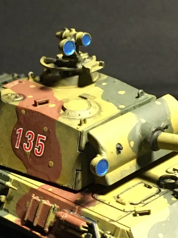 WW2 German Panther Ausf G with Night Vision MG. Painted Resin Model