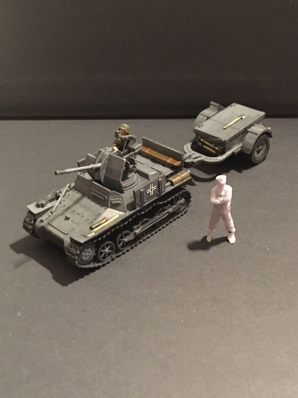 WW2 German Panzer 1a 2cm Flakpanzer. Painted Resin Model