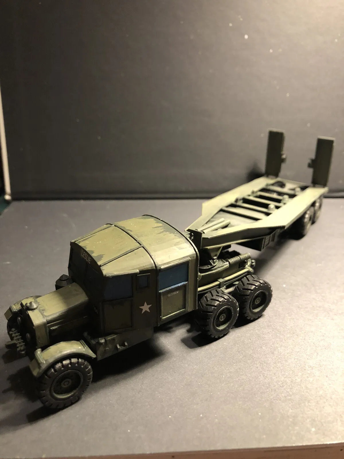 WW2 British Scammell Transporter. Painted Resin Model