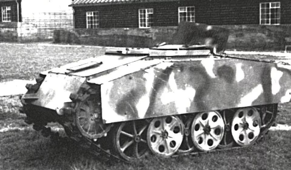 WW2 German Sd.Kfz 304 Springer Remote controlled Demolition vehicle. Painted Resin Model