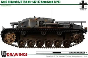 WW2 German Sturmgeschutz III Ausf C/D. Painted Resin Model
