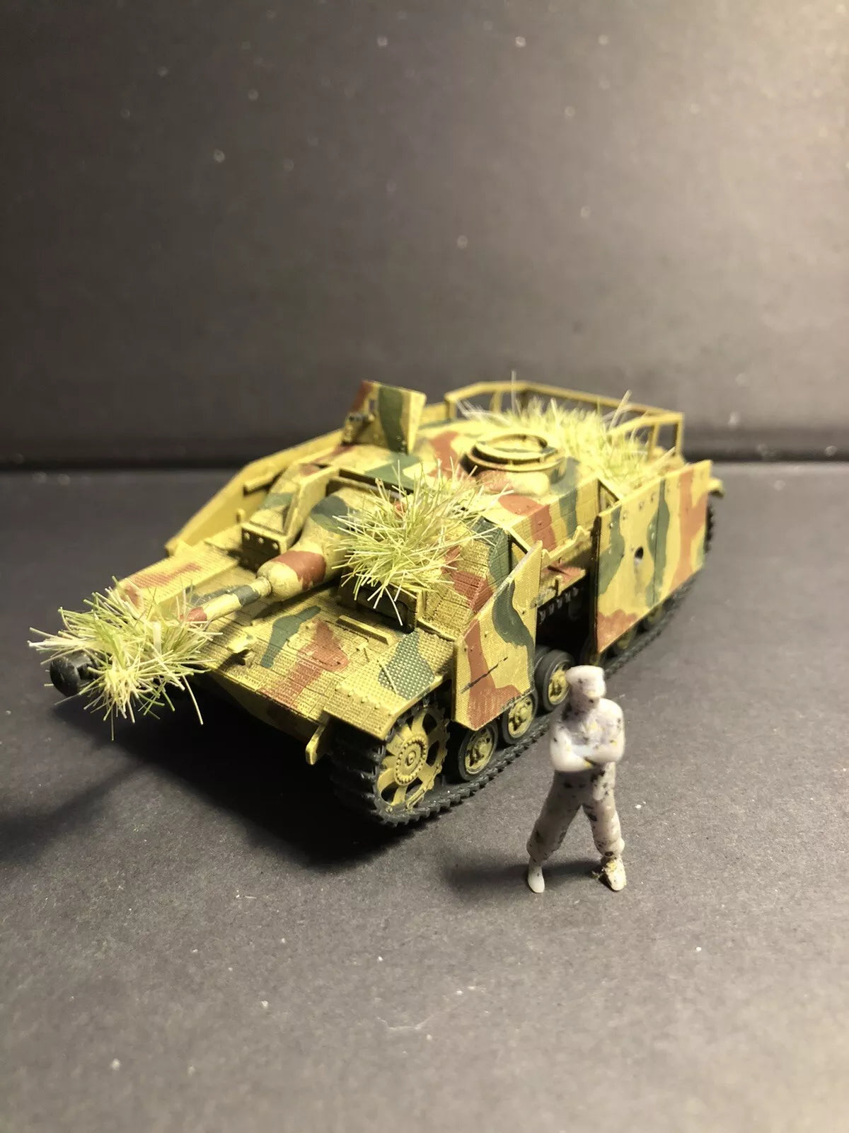 WW2 German Sturmgeschutz III Ausf G Saukopf Mantlet. Painted Resin Model