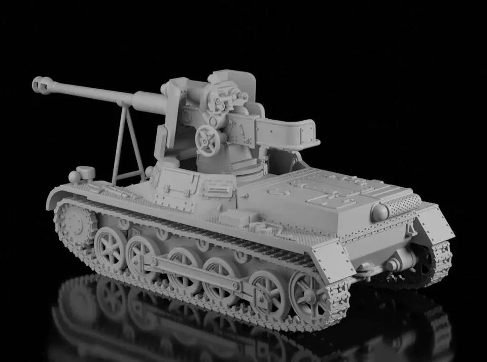 WW2 German Panzerjager IB 7.5cm Stuk UNPainted Resin Model