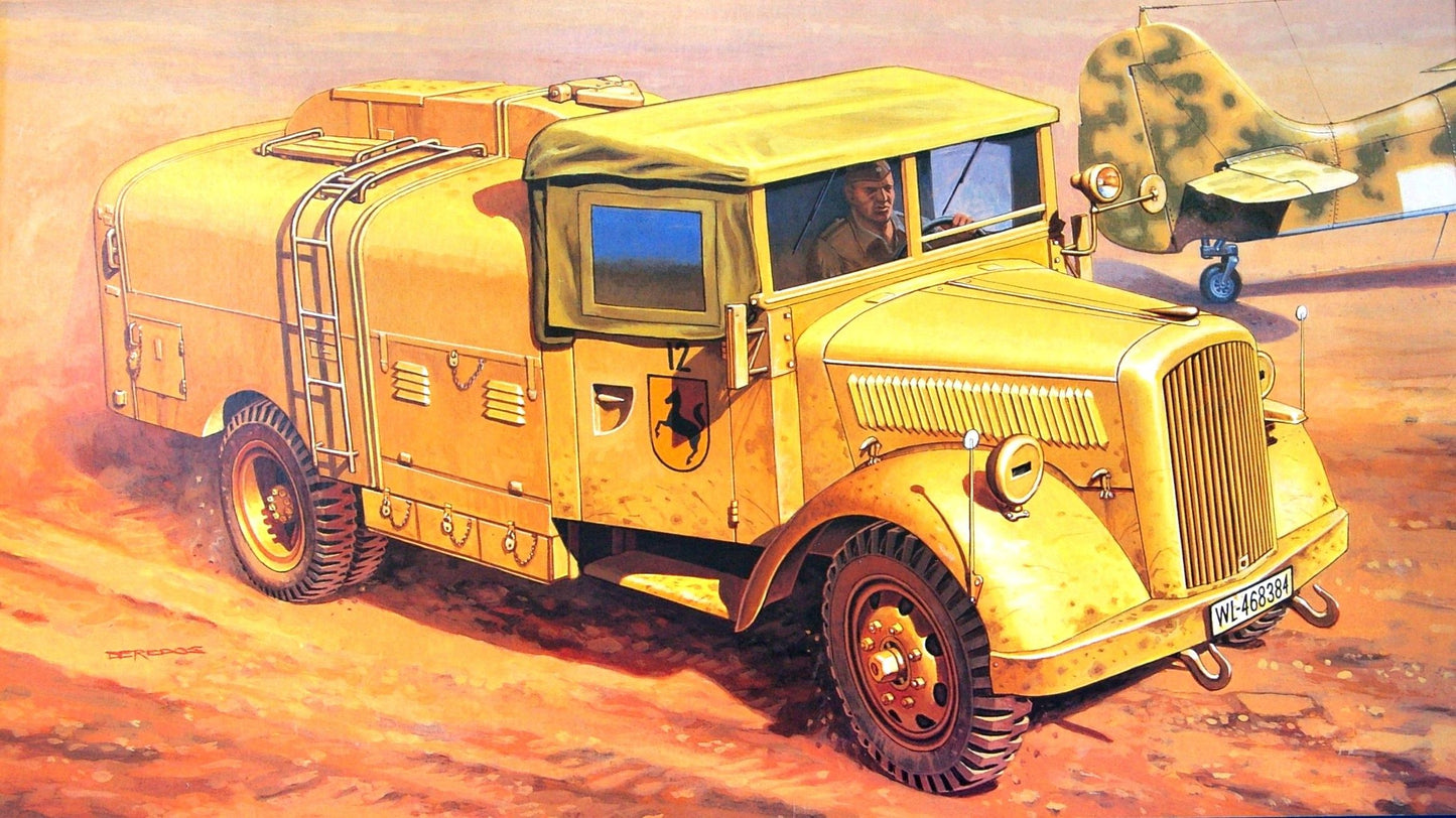 WW2 German Opel Blitz Tankwagen (Fuel Tanker) Painted Resin Model