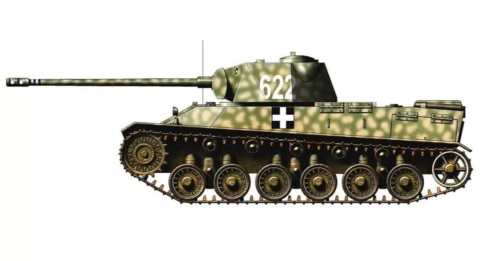 WW2 Hungarian 44M TAS Heavy Tank. Painted Resin Model