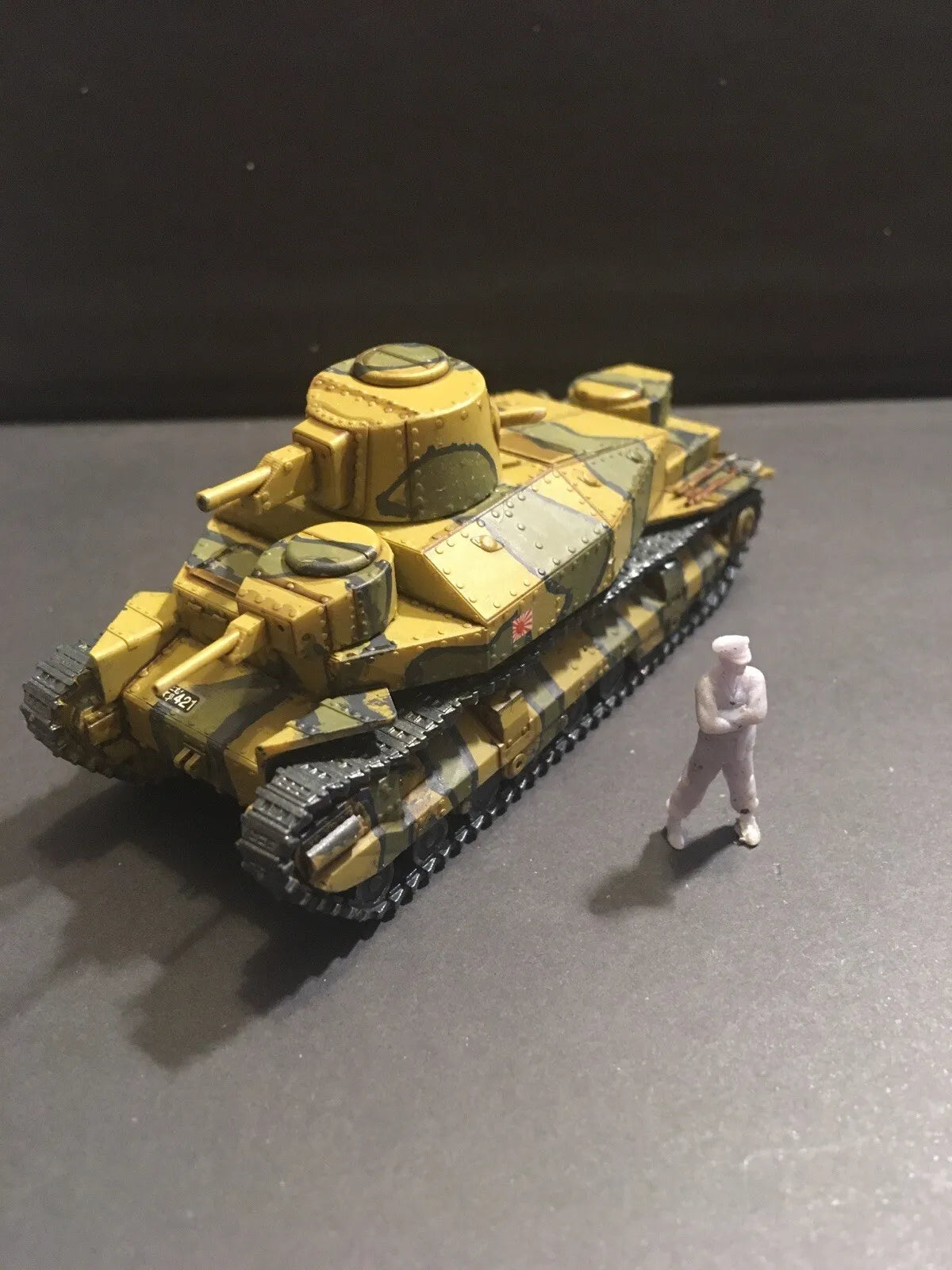 Japanese Interwar Type 95 Ro-Go Heavy Tank. Painted Resin Model