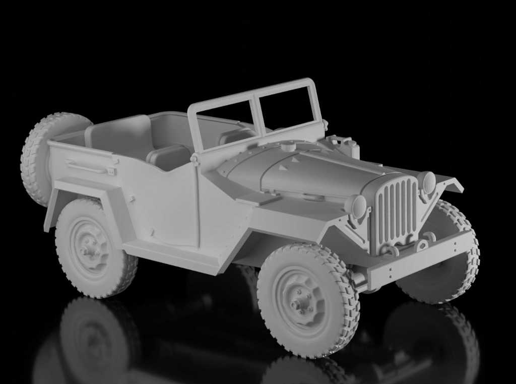 Gaz 67 (Wargame3d). Painted Resin Model