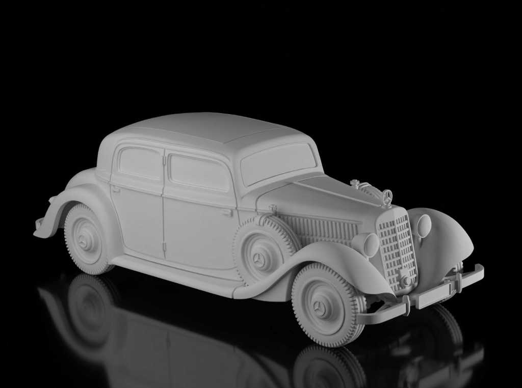 Mercedes 320 W142 (Wargame3d). Painted Resin Model