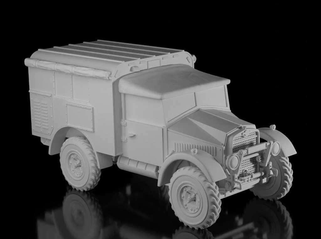 Morris CS8 15cwt Mk.3 (Wargame3d). Painted Resin Model