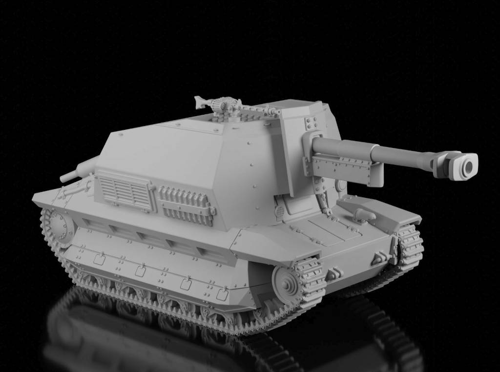 10.5cm leFH.16 auf Geschützwagen FCM 36(f). Painted Resin Model
