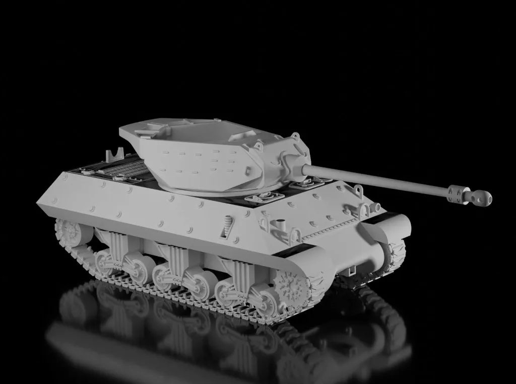 WW2 British Achilles 17 pounder. Tank Destroyer. Unpainted Resin Model