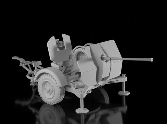 WW2 German 20mm Flak 38 Gun firing position. UNPainted Resin Model