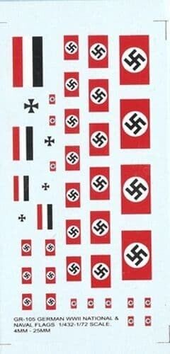 WW2 German Flag decals