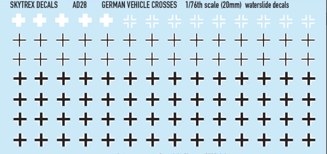 WW2 German Cross Decals