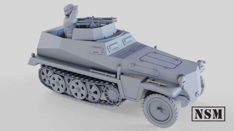 WW2 German 250/4 Twin MG. Painted Resin Model