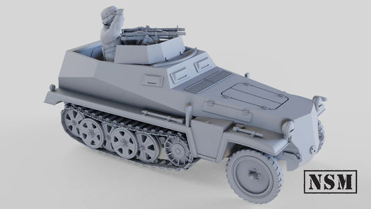 WW2 German 250/4 Twin MG. Painted Resin Model