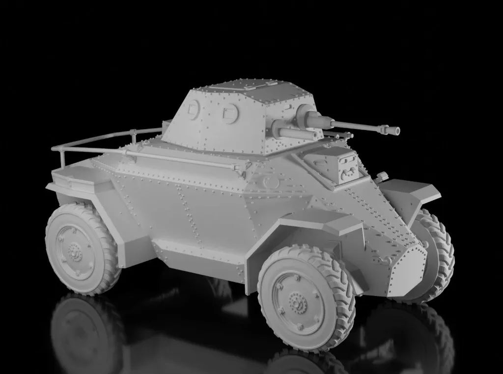 WW2 Hungarian CSABA 39M Armoured Car. Unpainted Resin Model