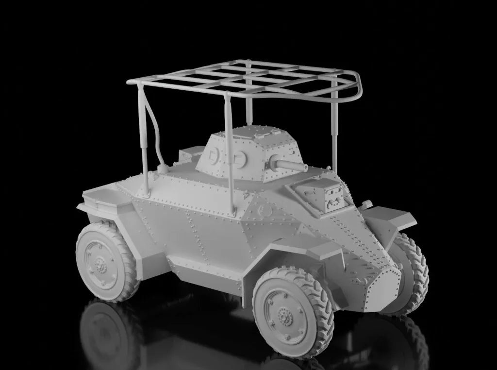 WW2 Hungarian Csaba Armoured Command Car. Unpainted Resin Model