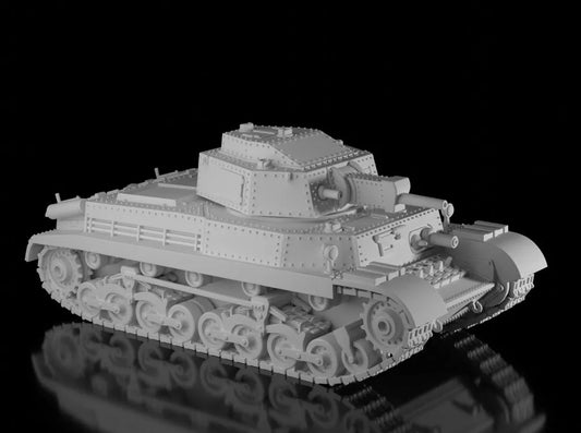 WW2 Hungarian 41M Turan II 75mm. Unpainted Resin