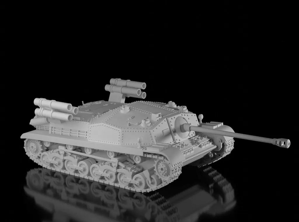 WW2 Hungarian 44m Zrinyi I Sororzatvito. Unpainted Resin Model