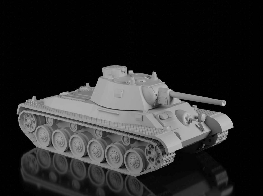T-34M (A-43) (Ramzay1945). Painted Resin Model