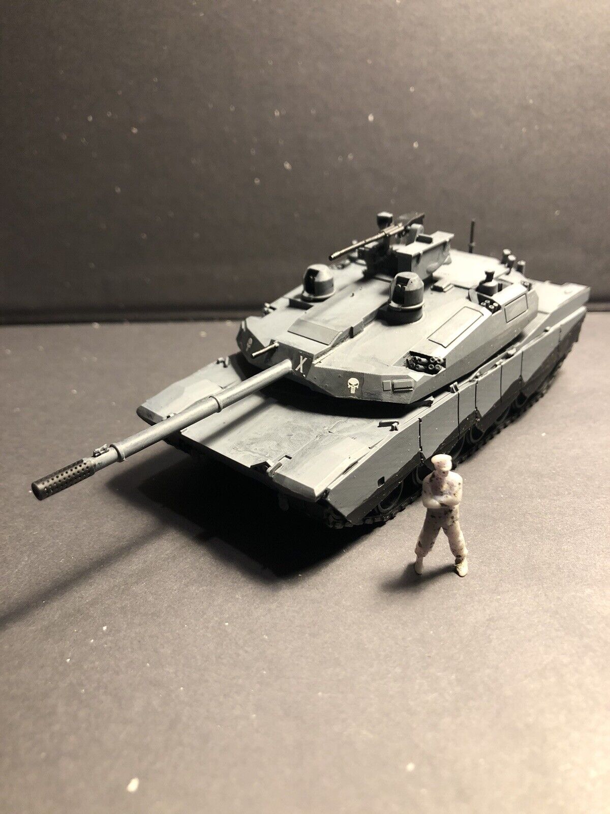 American Post War Ambrams X. Painted Resin Model