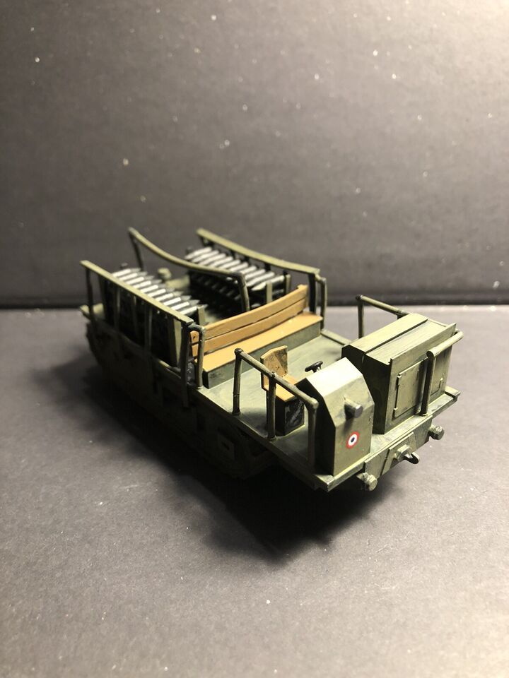 WW1 French Saint Chamond Ammunition Carrier. Painted Resin Model