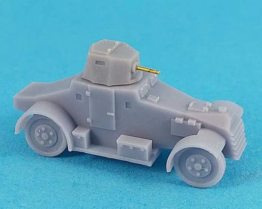 Interwar French AMD Laffly 80 Armoured Car. Unpainted Resin Model