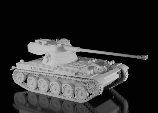 Postwar French AMX-13 75mm. UnPainted Resin Model