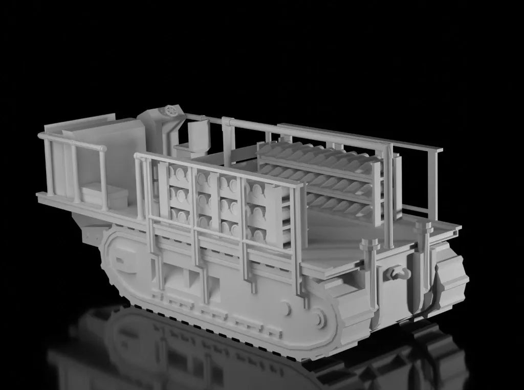 WW1 French Saint Chamond Ammunition Carrier. UnPainted Resin Model