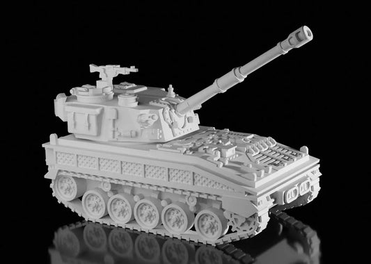 British Post War FV433 Abbot. Unpainted Resin Model