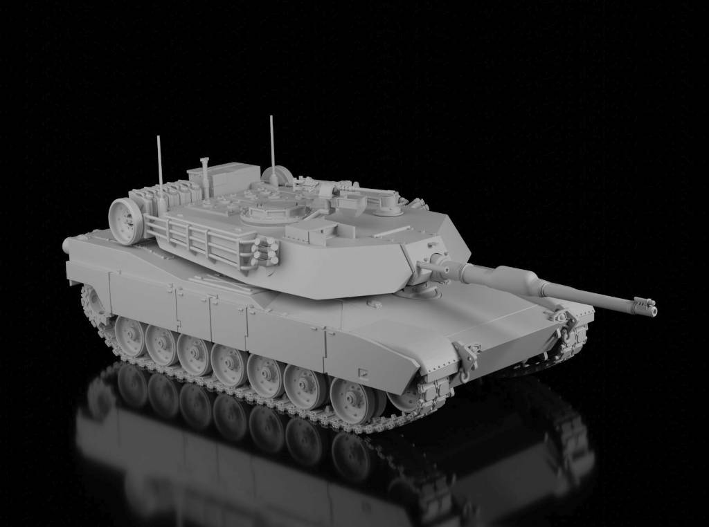 M1A2 Abrams (Wargame3d). Painted Resin Model