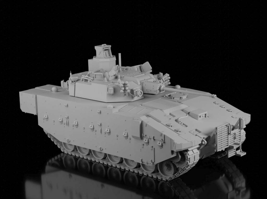 General Dynamics Ajax IFV (3DSTOCK). Painted Resin Model