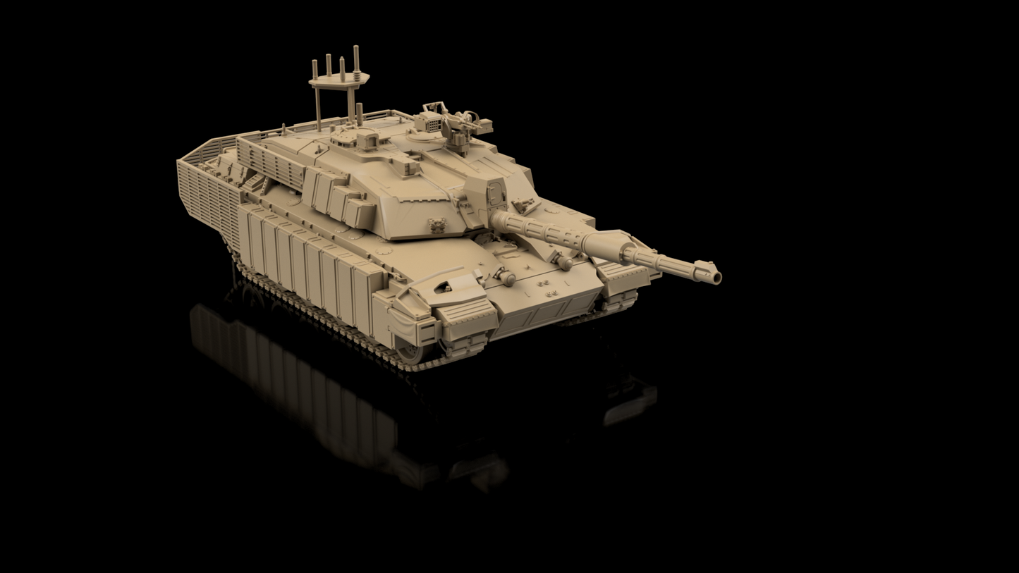 British Post War CHALLENGER 2 TES (Advanced Armour) Painted Resin Model