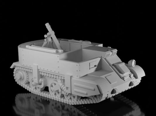 WW2 Australian 3 Inch Mortar Carrier. Unpainted Resin Model