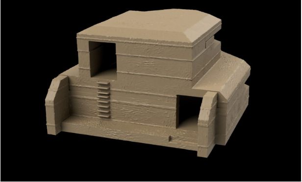 WW2 German 2 Floor Bunker - Painted Resin and FDM.