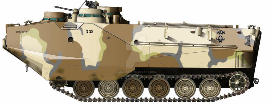 American Post War AAVP-7A1. Painted Resin Model