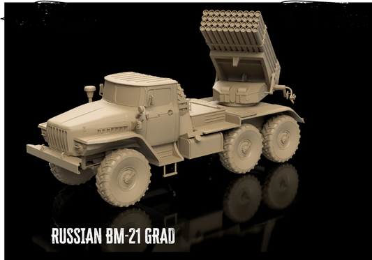 Russian Post War BM-21 Grad. Painted Resin Model