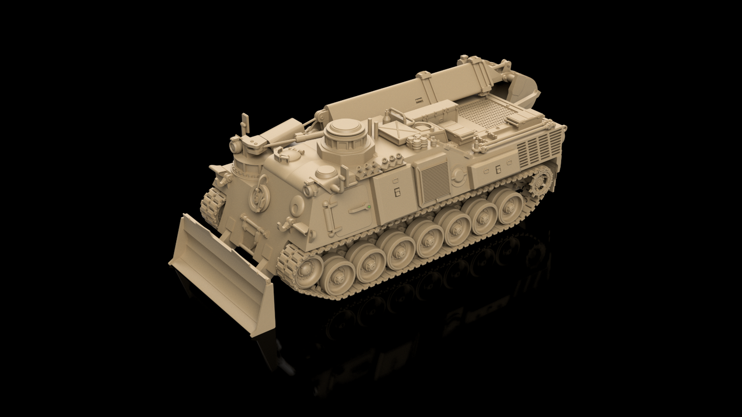 German Post War DACHS Armoured Engineers Vehicle. Painted Resin Model