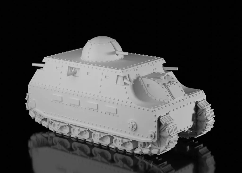 WW1 Italian FIAT 2000. UNPainted Resin Model