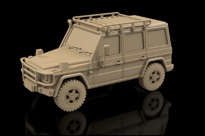 German Post War Mercedes G-Wagen. Painted Resin Model