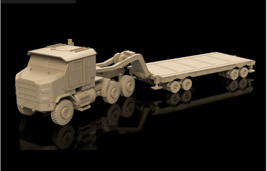 American Post War HETT Tank Transporter. Painted Resin Model