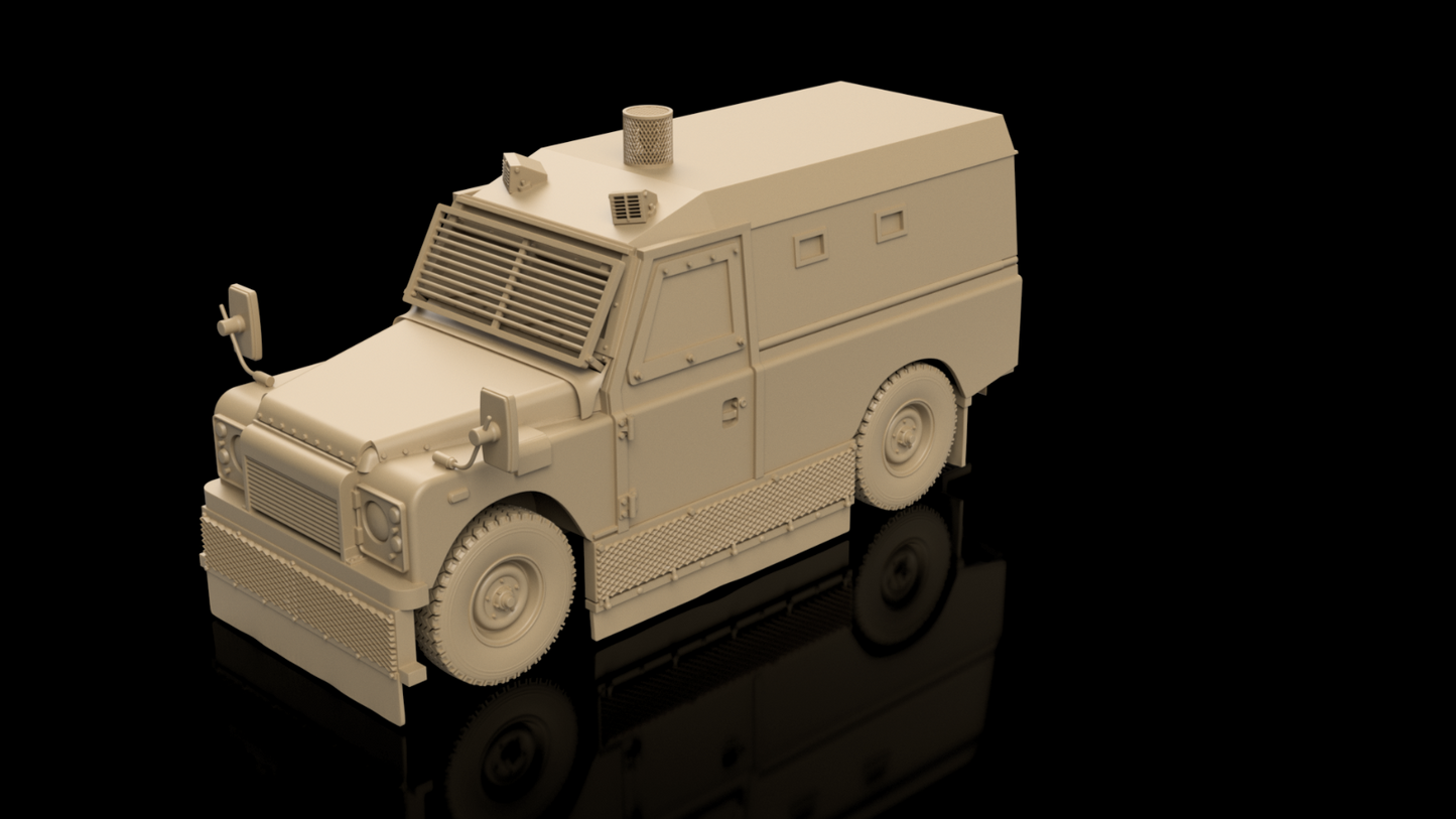 British Land Rover Hotspur. Painted Resin Model