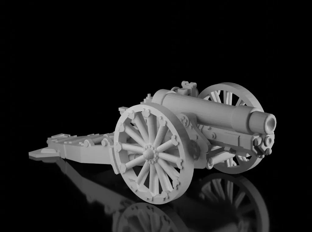 WW1 British BL 6 inch Gun. Painted Resin Model