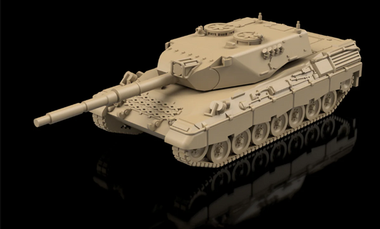 German Post War Leopard 1 C1 - 1A2 Main Battle Tank. Painted Resin Model