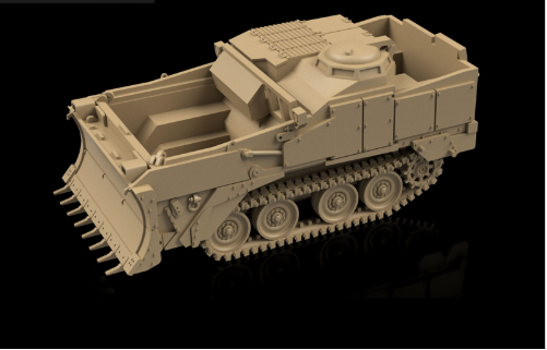 American Post War M9 ACE. Painted Resin Model