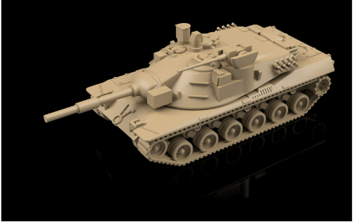 American/German Post War MBT-70. Painted Resin Model