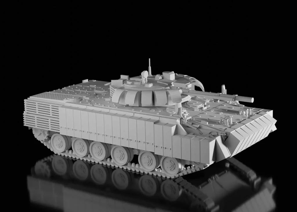 Russian Post War BMP-3 ERA. Painted Resin Model.