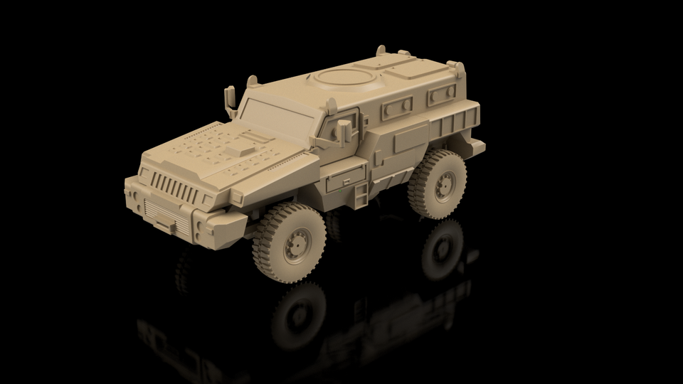 South African Post War Marauder MRAP. Painted Resin Model